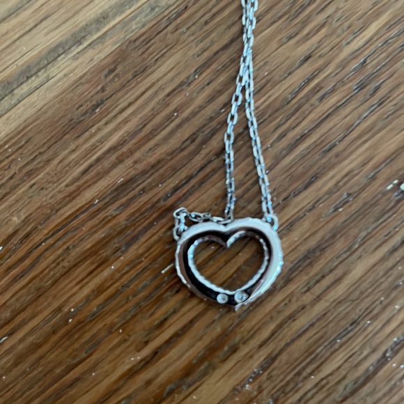 Swarovski Crystal Silver Heart Necklace - Picture 2 of 3